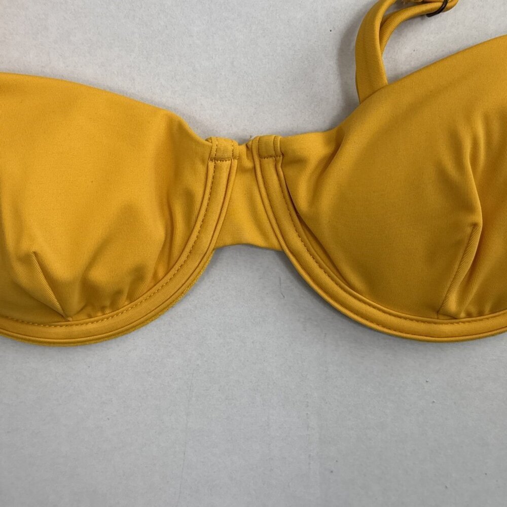Mindy X Andie Women's S The Bermuda Underwire Swim Bikini Top Daffodil NWT‎ - Picture 12 of 16